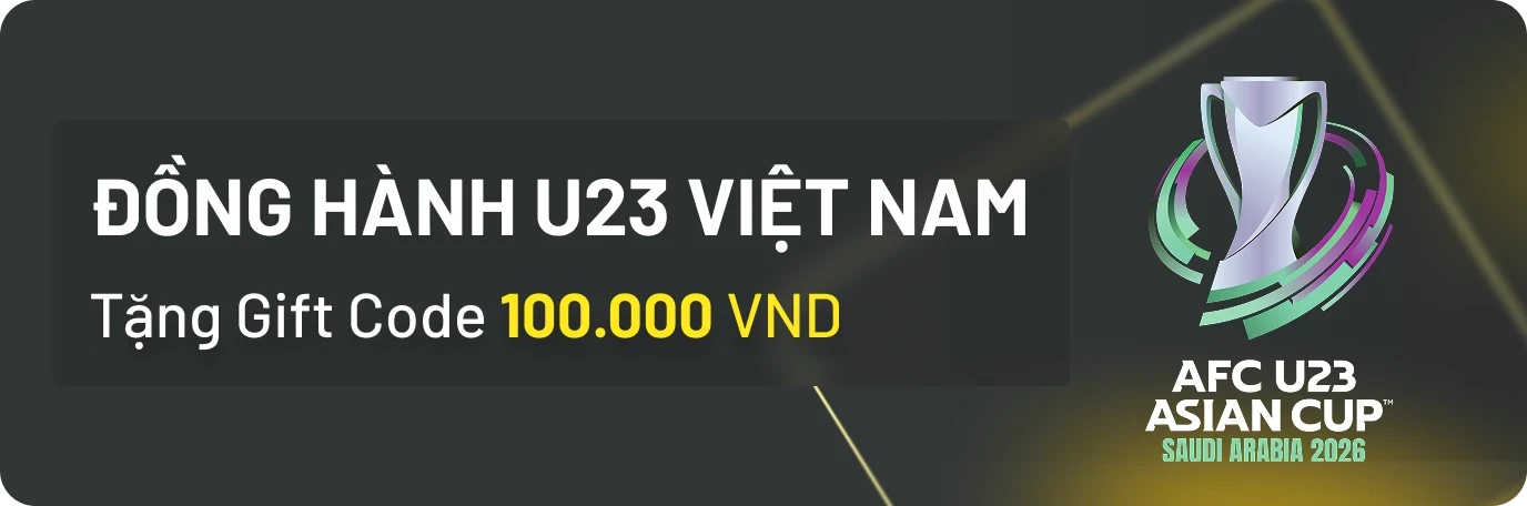 DU88 Tặng Gift Code 100,000 VND khi U23 Việt Nam vào Bán Kết (16/01/2026)!